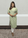 Trendy Polka Dot Korean Double Georgette Kurti 4
