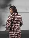 Chic Maroon Houndstooth Print Premium Kurti 2